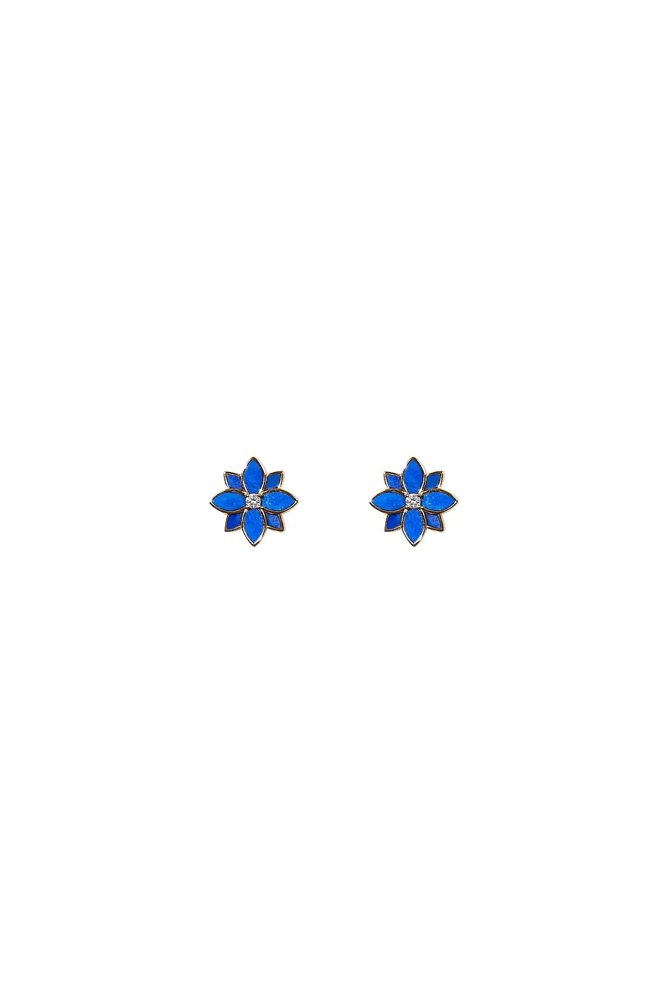 Clematis Lapis Lazuli Classic Studs Dryden Jewelry
